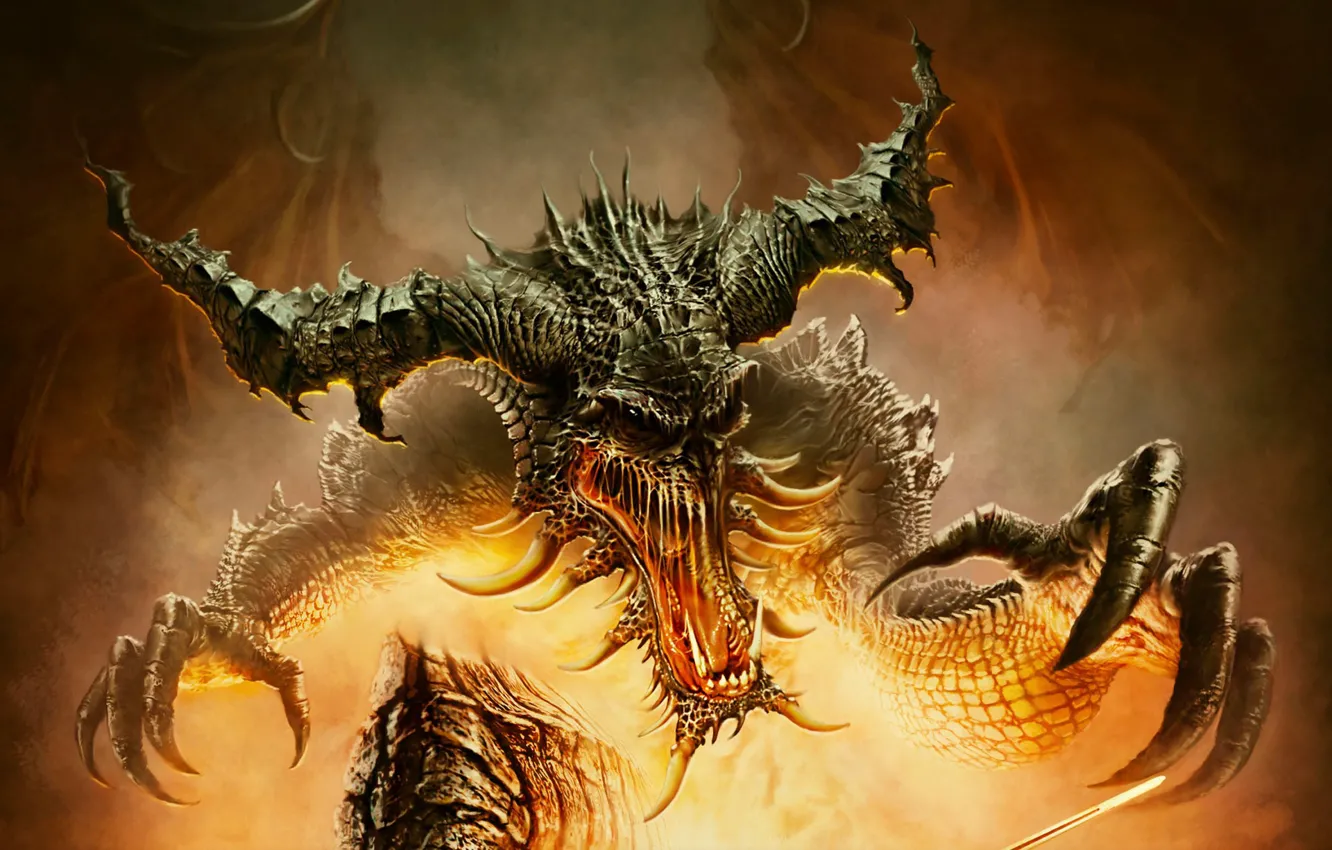 Photo wallpaper lights, monster, Balduria Legends The Gates of Hell