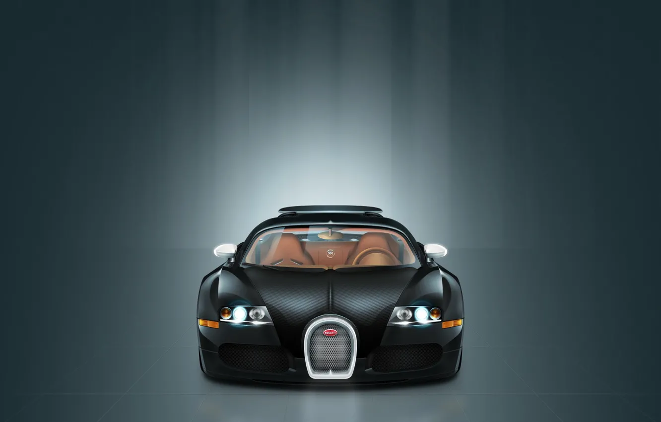 Photo wallpaper minimalism, vector, Bugatti