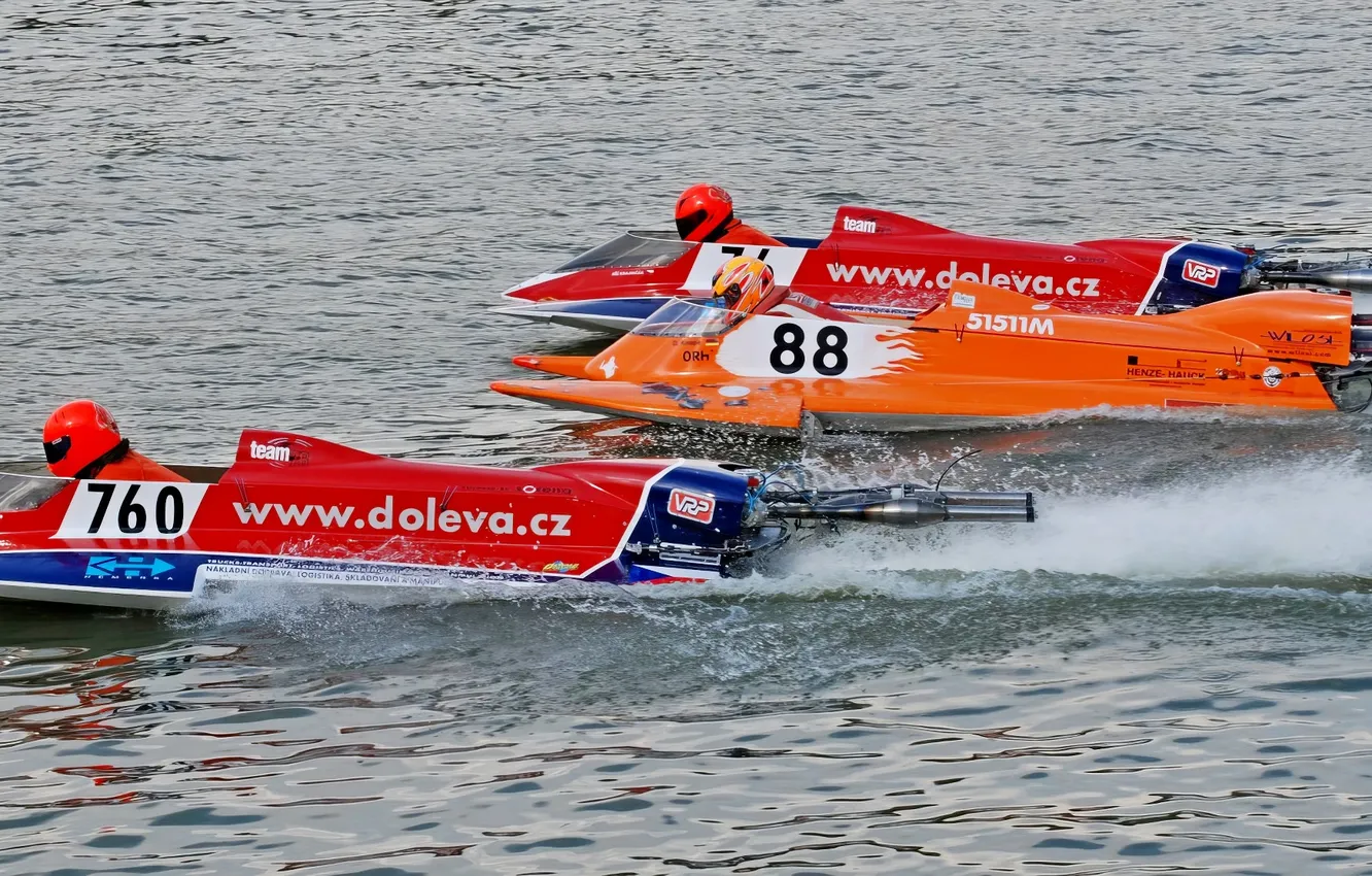 Photo wallpaper race, boat, speed