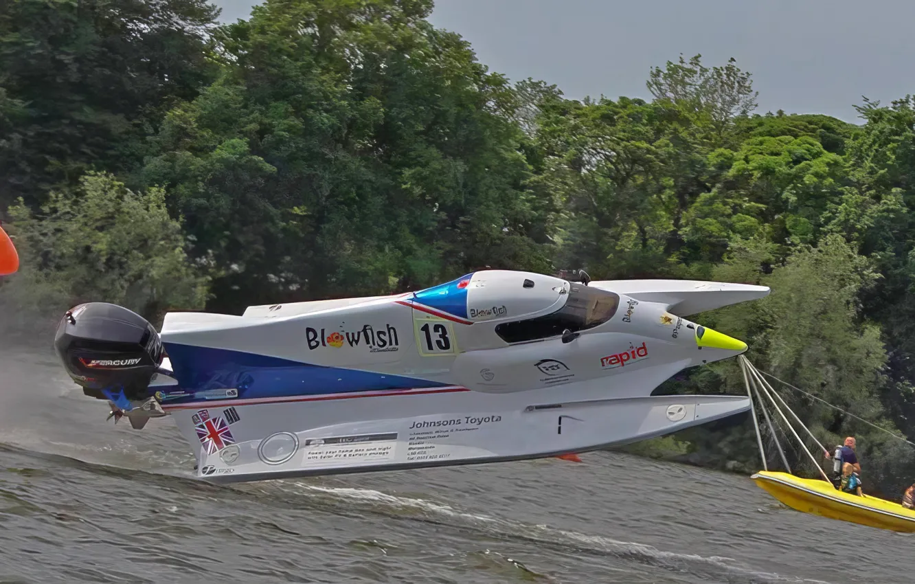 Photo wallpaper race, boat, speed