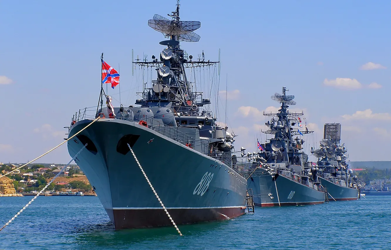 Photo wallpaper ship, Stroy, Sevastopol, the front
