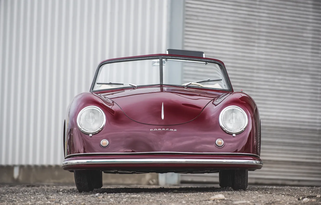 Photo wallpaper Porsche, Front, 356, 1951, Porsche 356 1300 Cabriolet