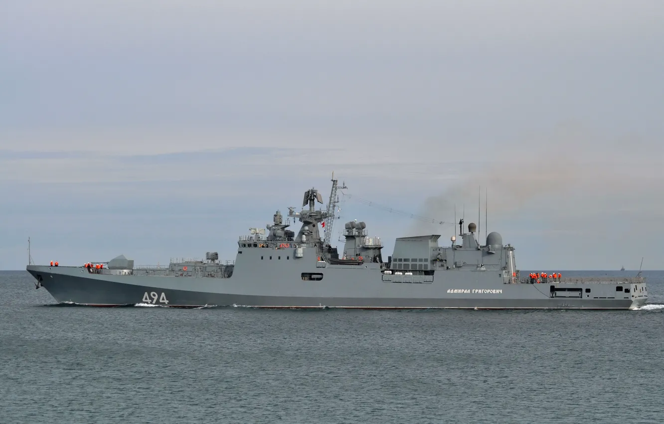 Photo wallpaper ship, Navy, frigate, guard, Admiral Grigorovich, проек11356
