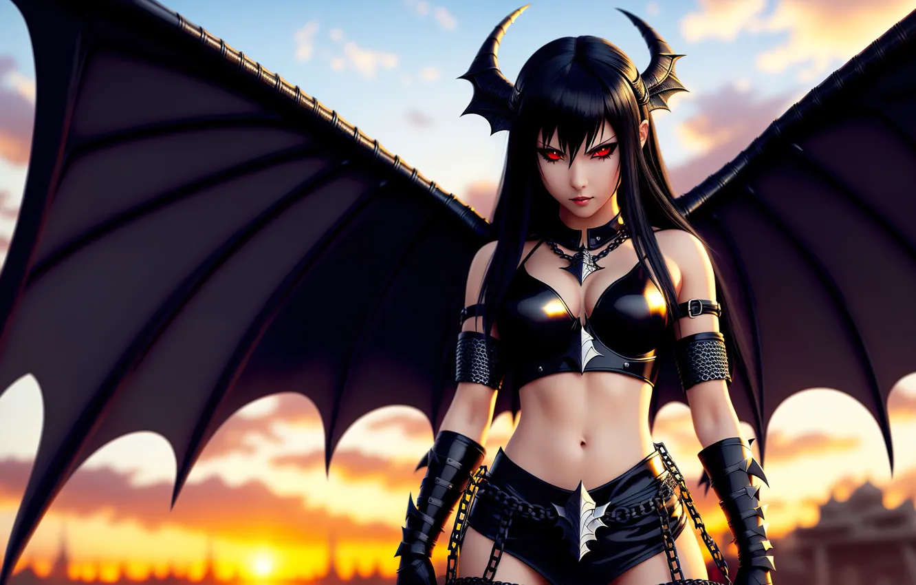 Photo wallpaper AI Art, Neuronet, anime, original ai-artwork, art, girl, Stable Diffusion, fantasy