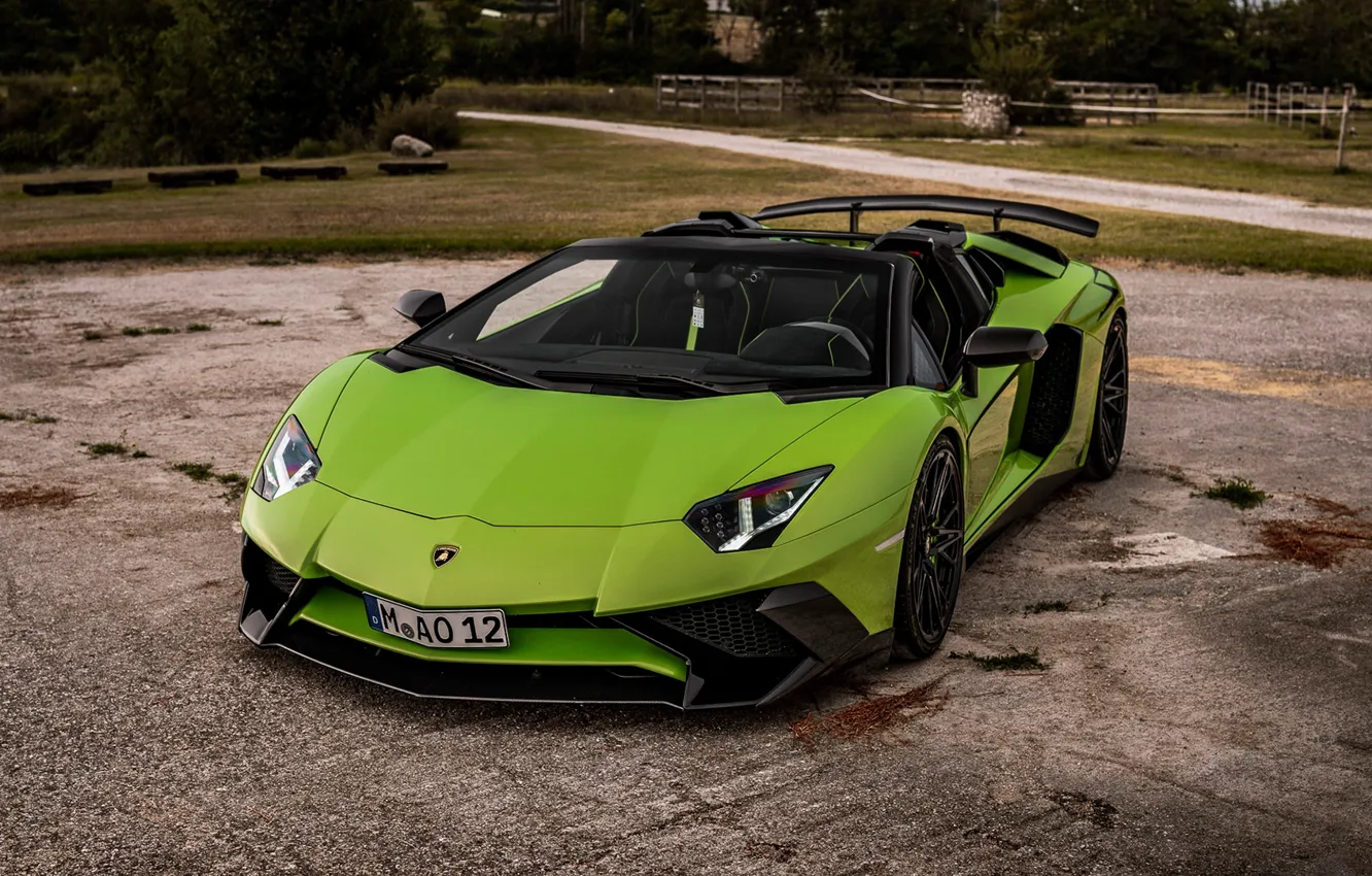 Photo wallpaper Roadster, Lamborghini, Aventador, Lamborghini Aventador SV