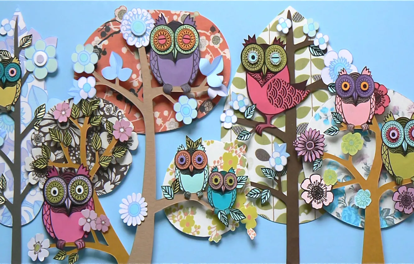 Photo wallpaper light, paper, background, fantasy, color, shadow, flowers, picture