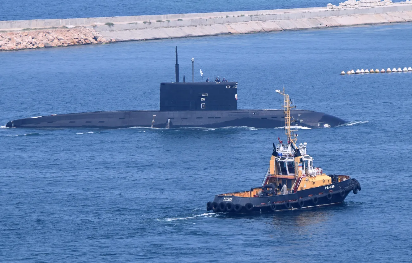 Photo wallpaper boat, tug, submarine, underwater, Novorossiysk, The black sea, diesel