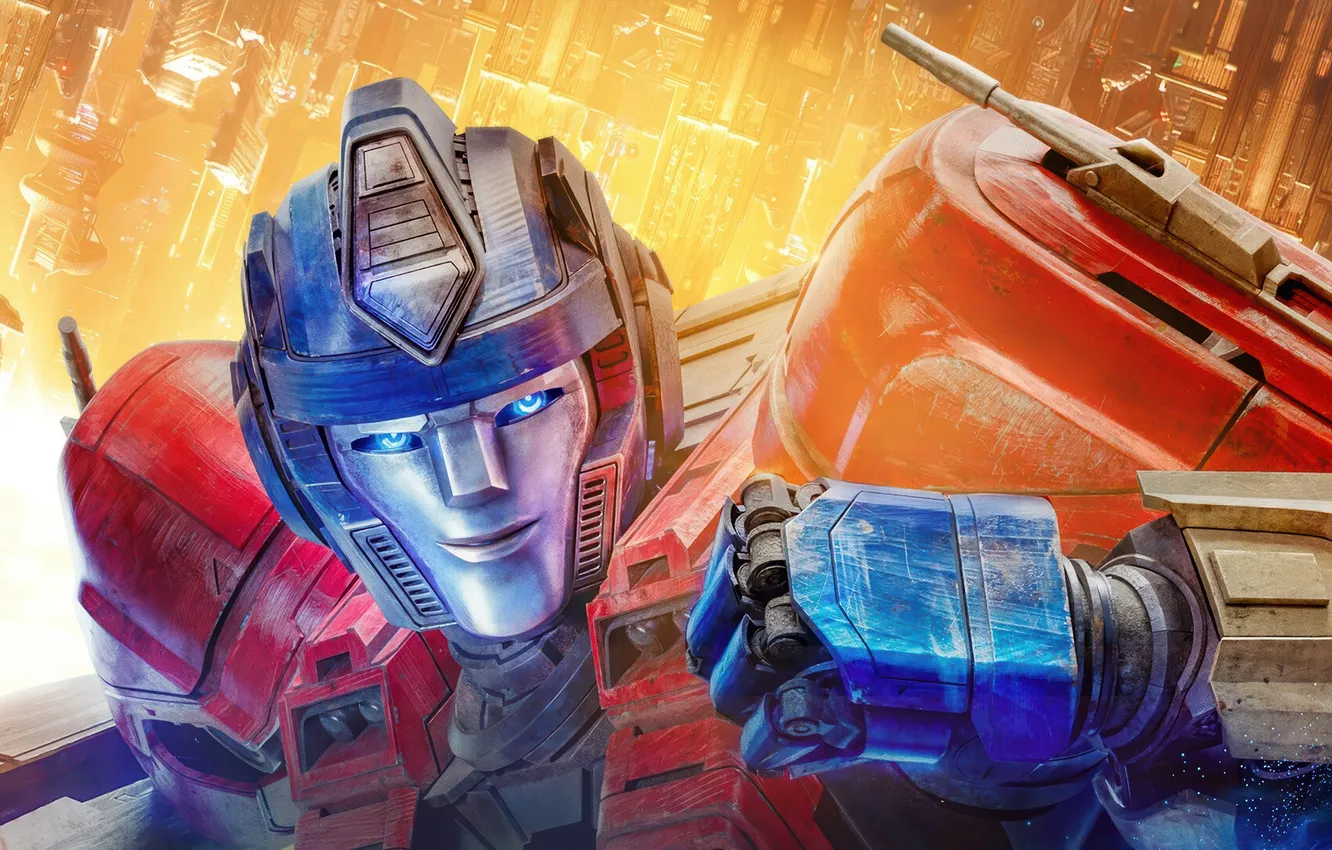 Photo wallpaper robot, cartoon, 2024, Transformers One