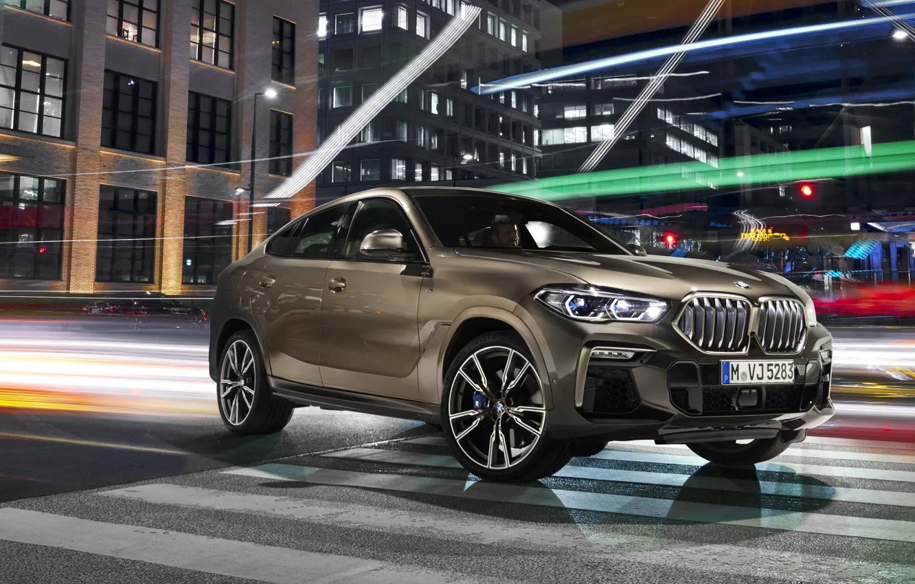 Photo wallpaper BMW, BMW X6, crossover, 2019, M50i