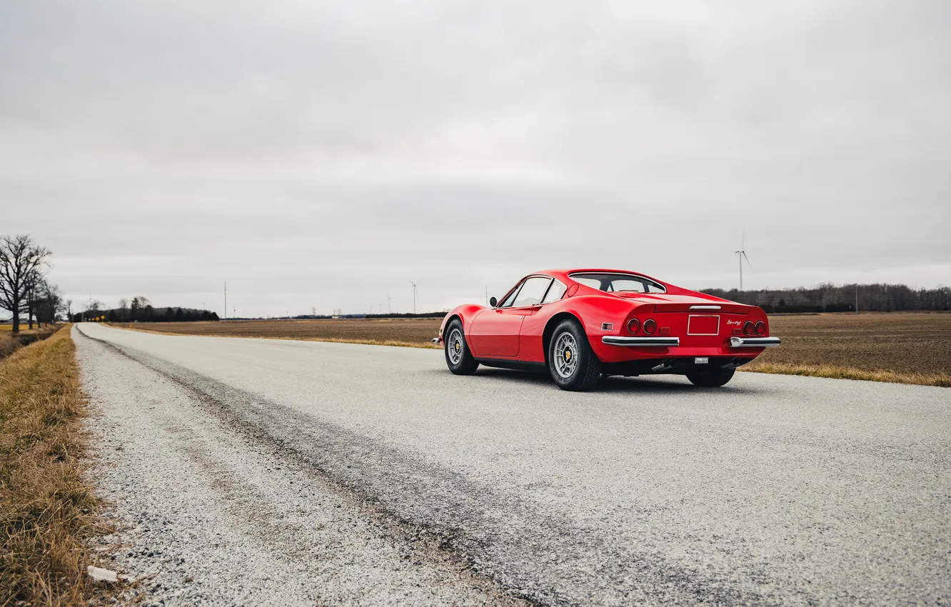 Photo wallpaper Ferrari, 1972, Dino, Ferrari Dino 246 GT