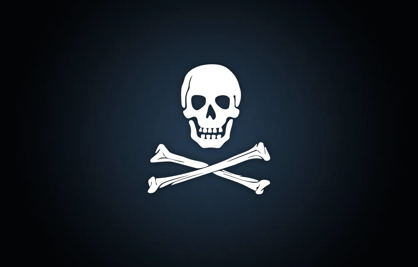 Photo wallpaper background, bones, Pirate emblem