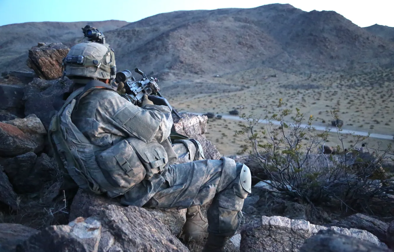 Photo wallpaper weapons, army, soldiers