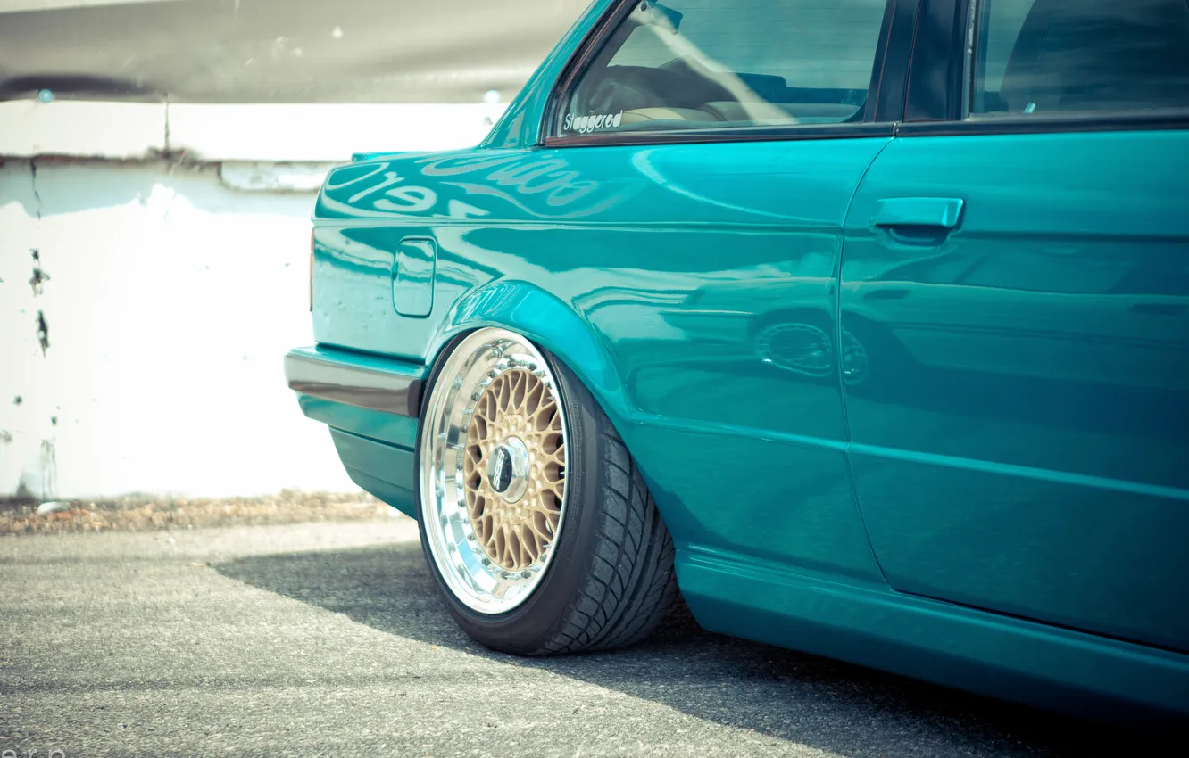 Photo wallpaper BMW, BMW, bbs, E30, disk. casting