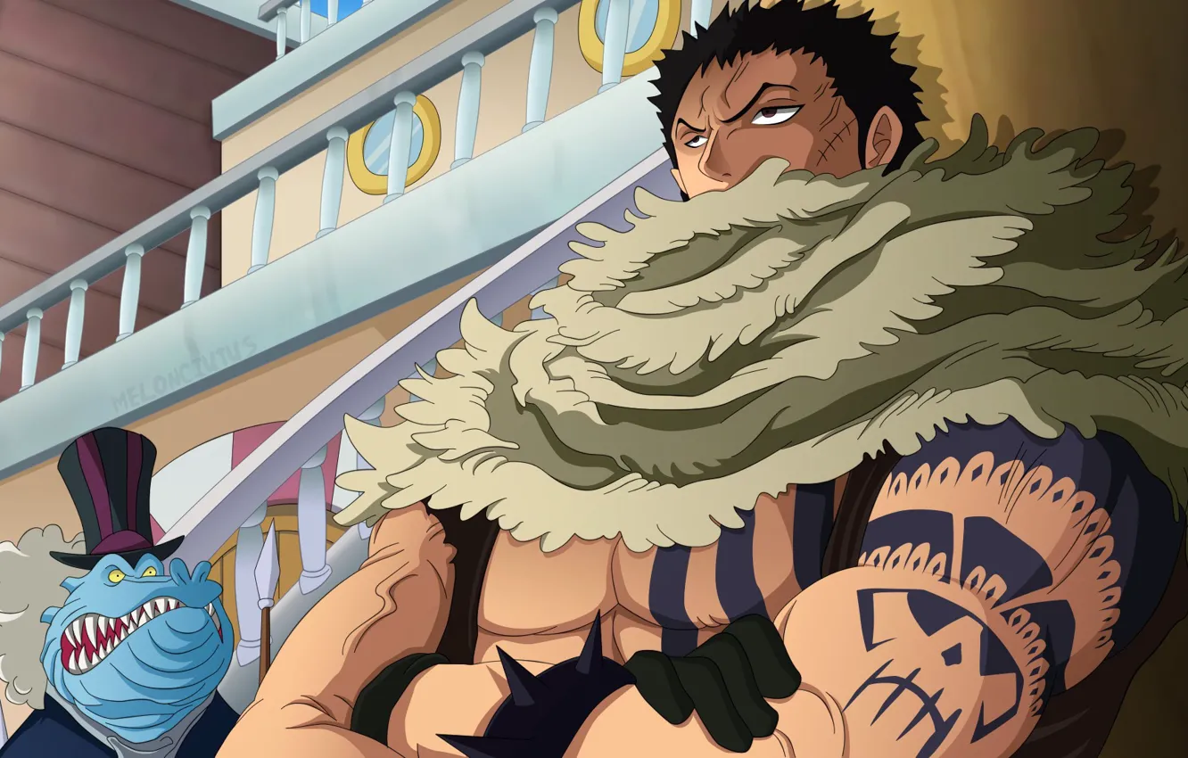 Photo wallpaper game, One Piece, pirate, hat, anime, tatoo, asian, manga