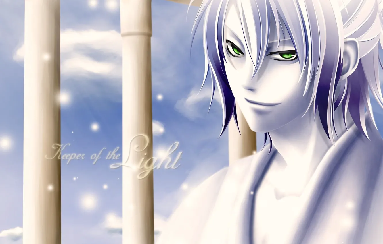 Photo wallpaper look, background, anime, art, guy, Hakuouki