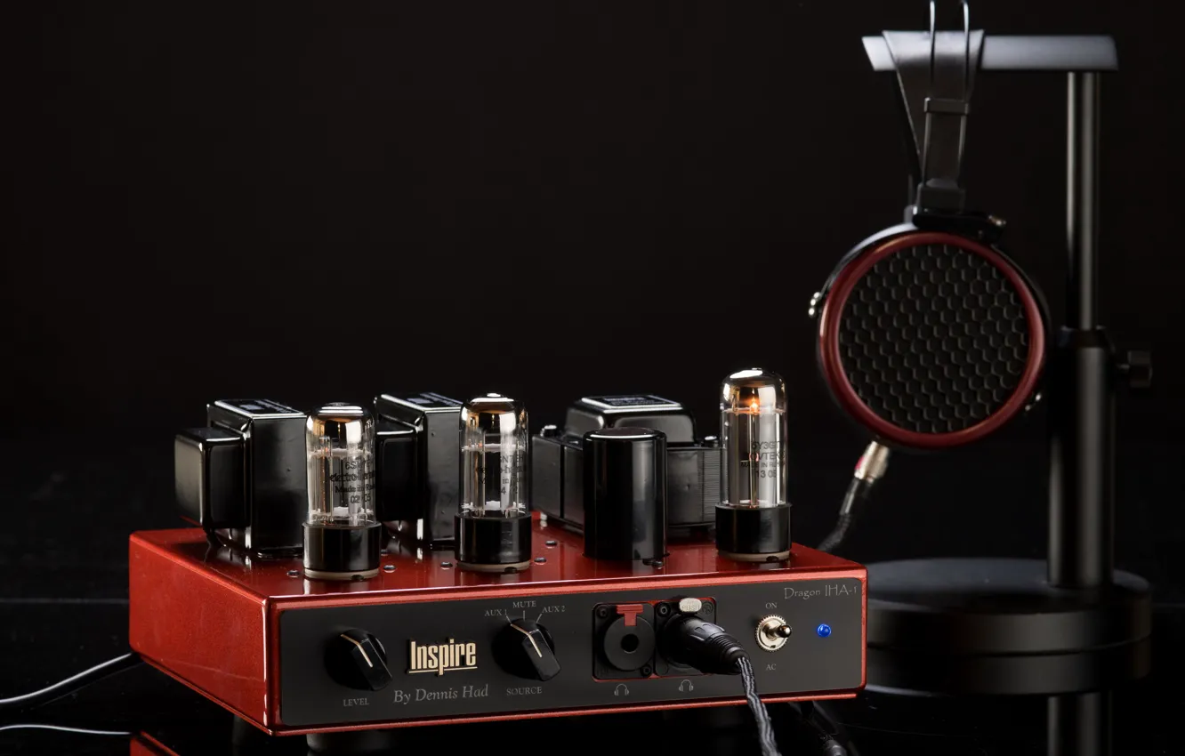 Photo wallpaper background, headphone, Amplifier