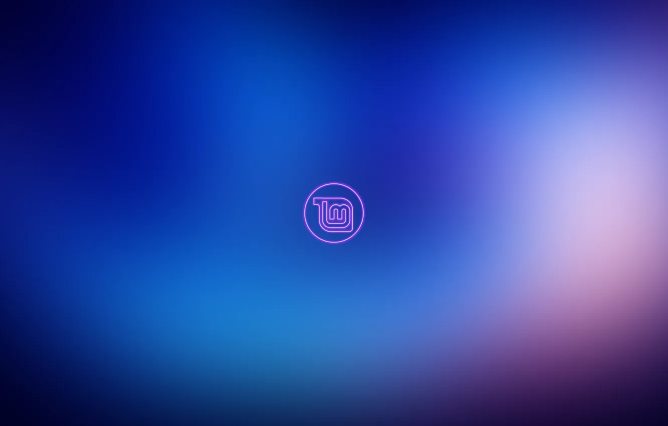 Photo wallpaper logo, neon, linux, Linux, Linux Mintlogo