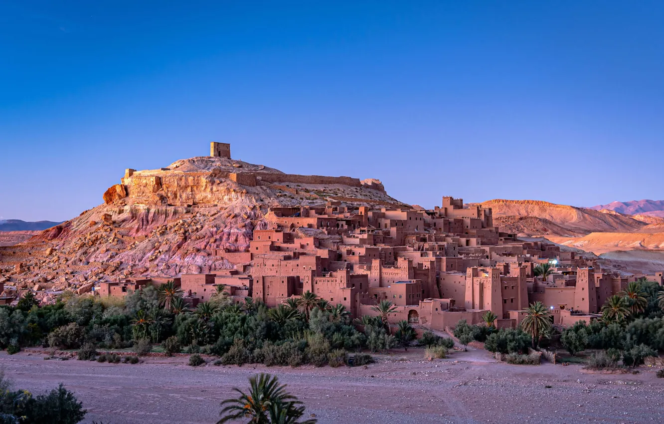Photo wallpaper mountain, home, Morocco, To Say-Ben-Khada)