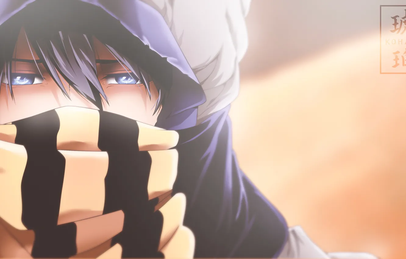 Photo wallpaper look, scarf, guy, Free!