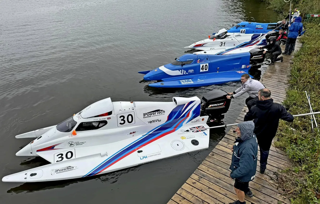 Photo wallpaper race, boat, speed