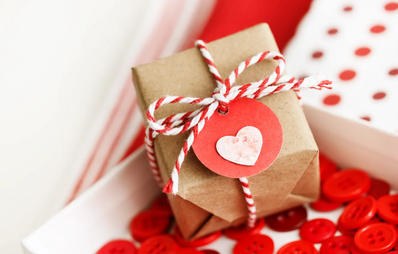 Photo wallpaper love, gift, love, heart, romantic, Valentine's Day