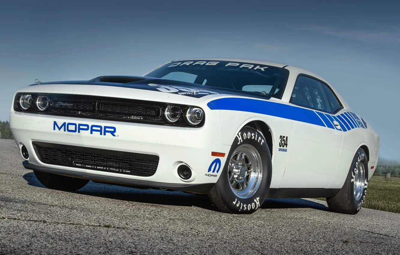 Photo wallpaper Challenger, Supercharged, Hemi, Mopar, 2015, Drag Pak