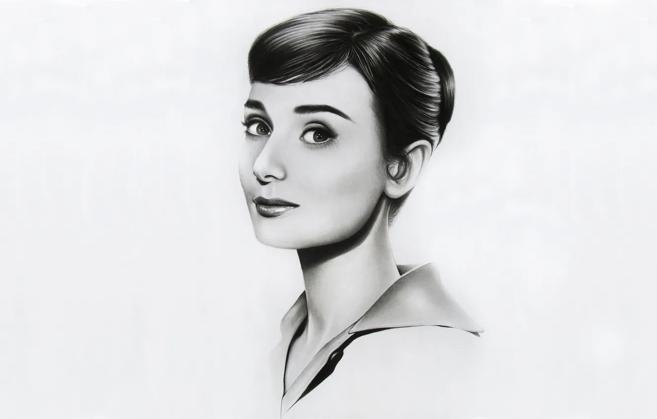 Photo wallpaper figure, art, Audrey Hepburn