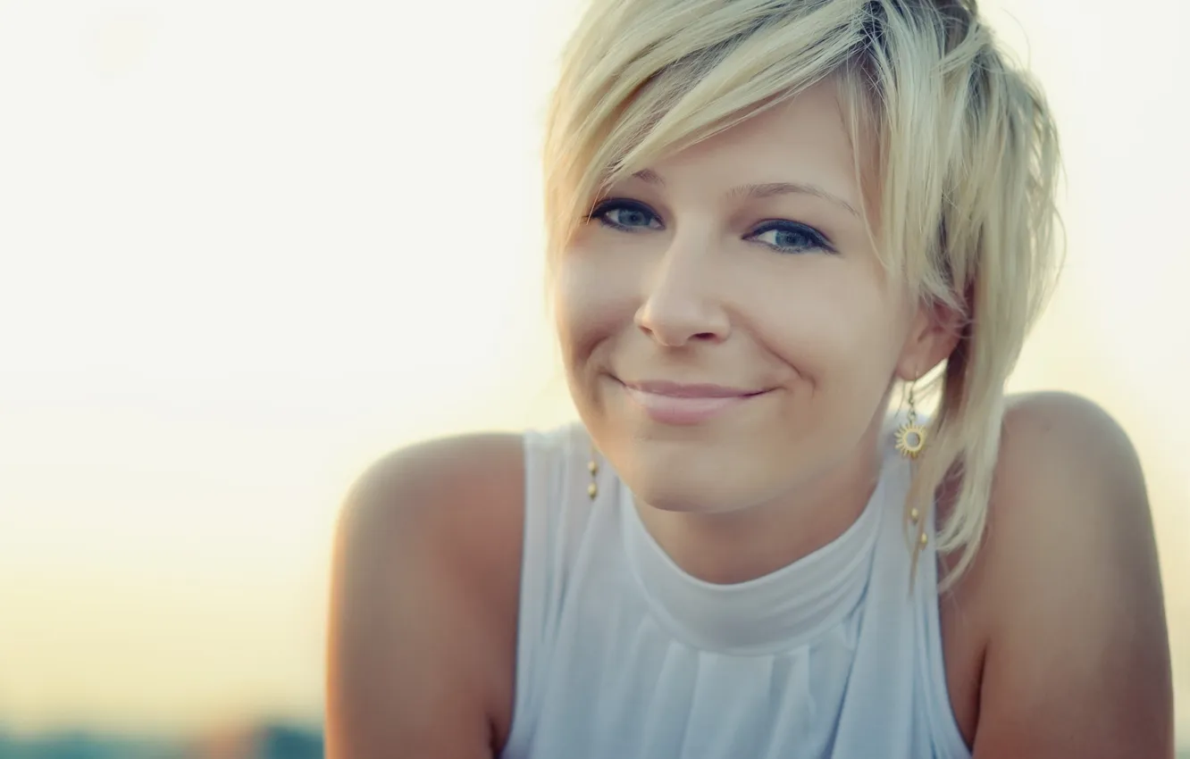 Photo wallpaper girl, face, smile, girl, woman, Olga Valikova, Olga Vastikova