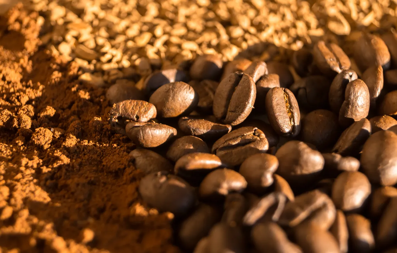 Photo wallpaper vigor, coffee, morning, different