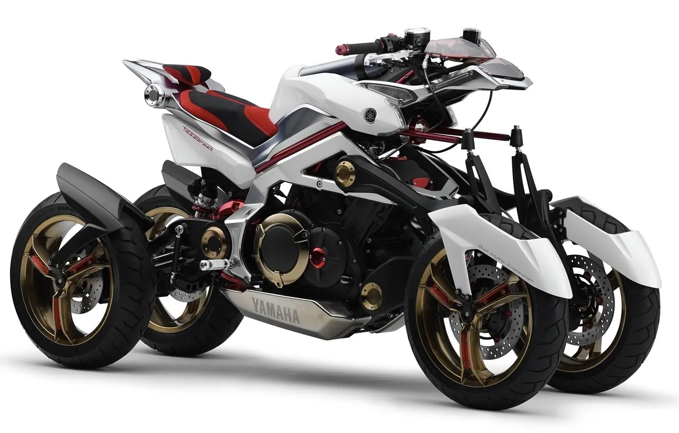 Photo wallpaper yamaha, white-black, tesseract