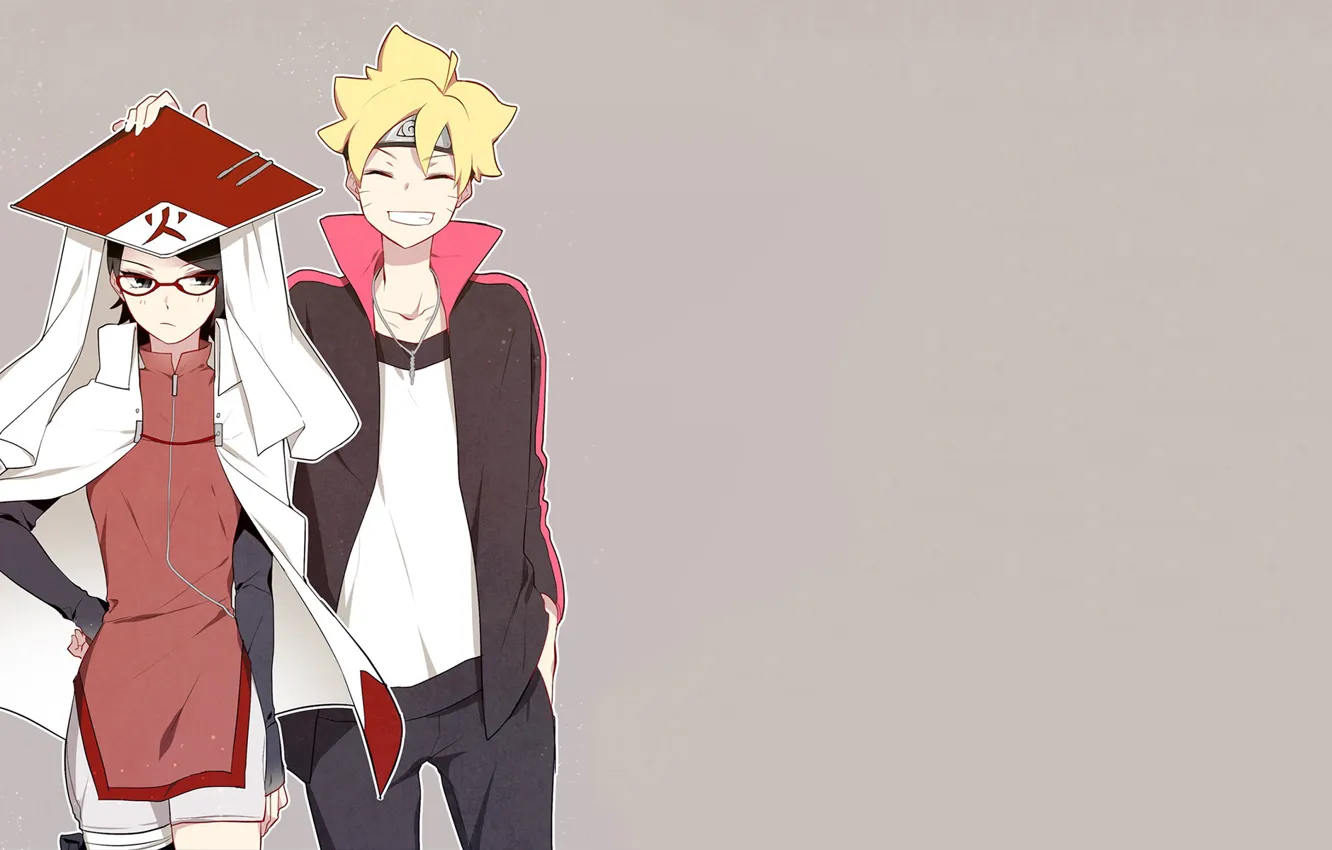 Photo wallpaper children, anime, art, Naruto, Boruto, Sarada, Boruto, the new generation