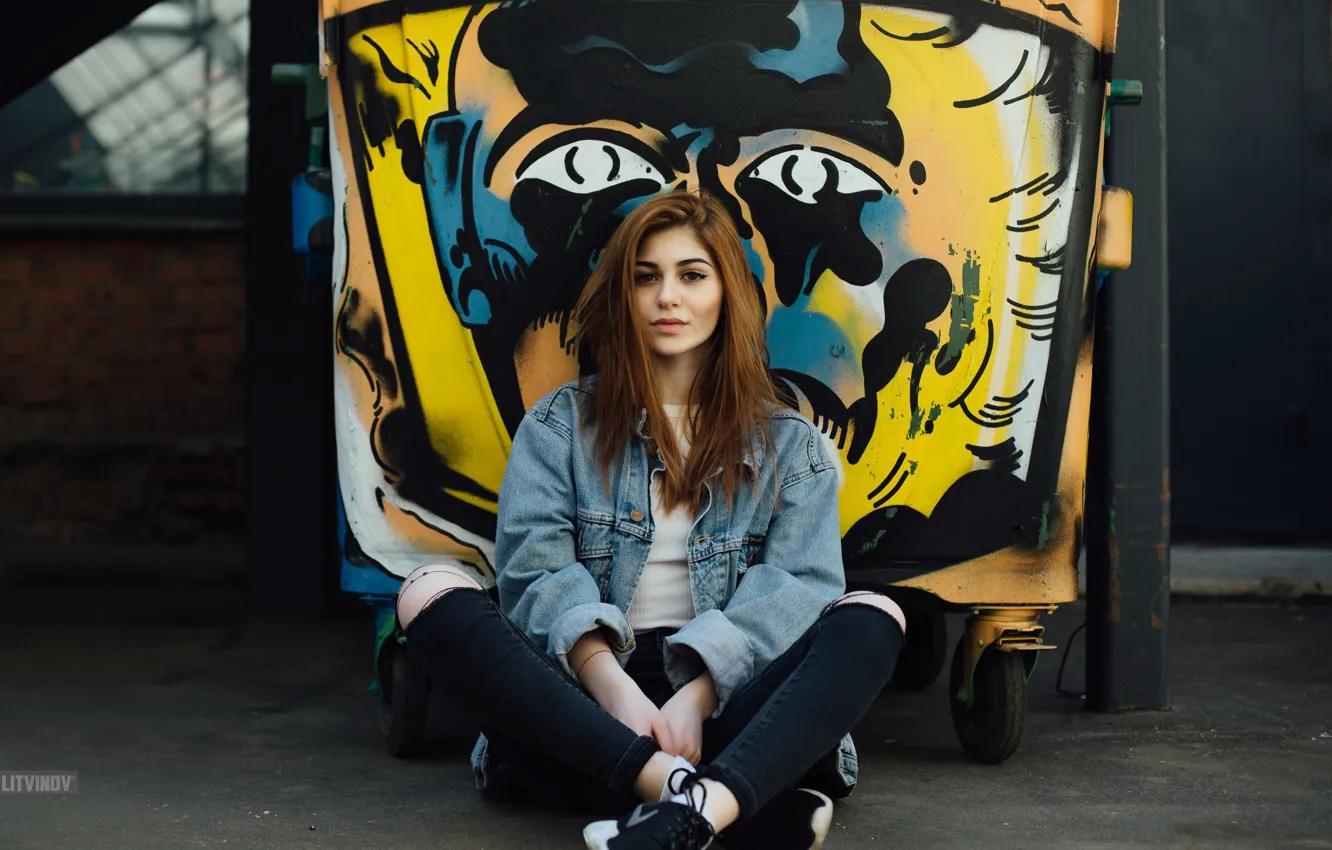 Wallpaper girl, red, girl, woman, Galina Rover, Galeine Rover for ...