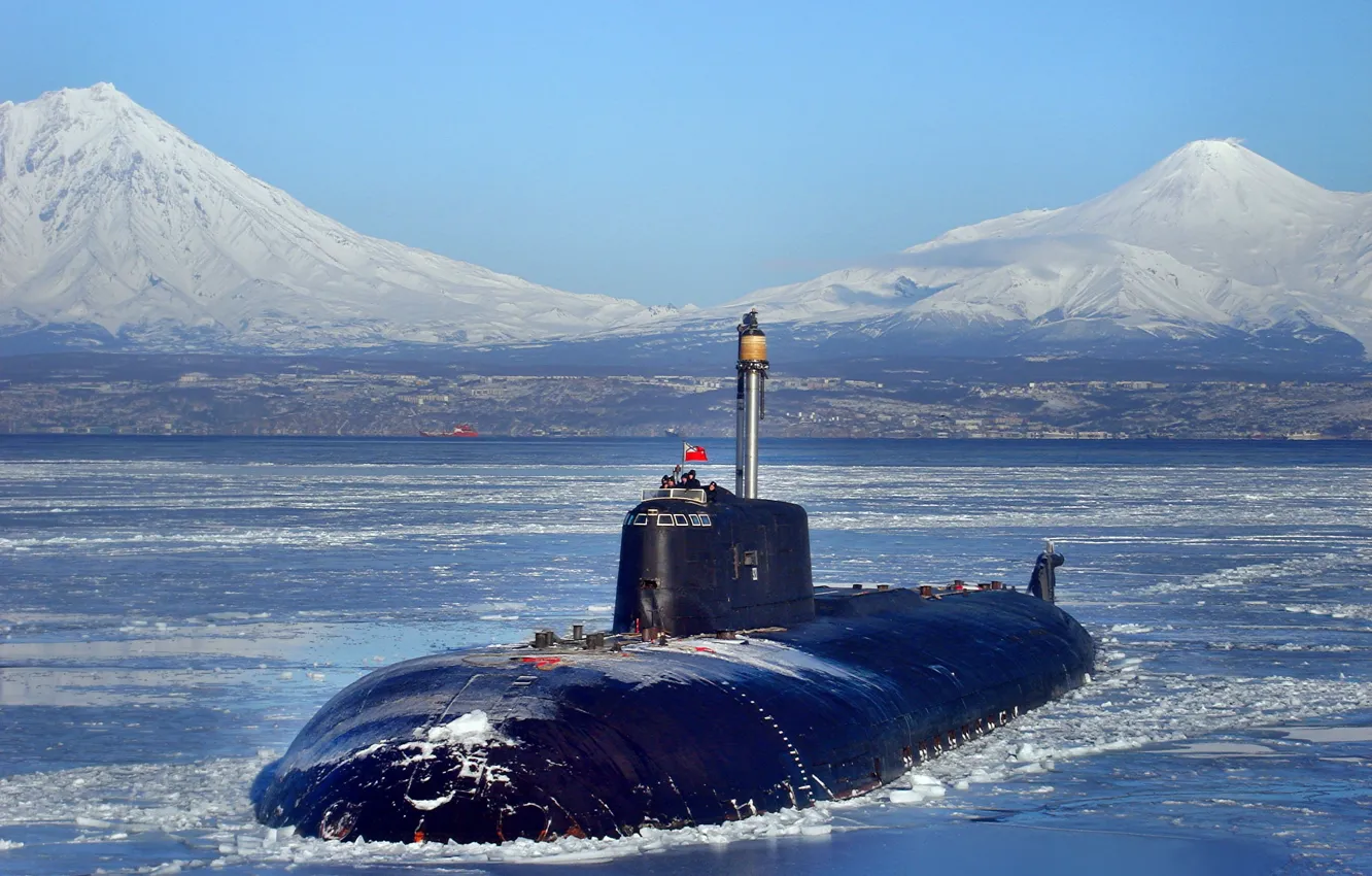 Photo wallpaper submarine, Navy, nuclear submarine, the project 949