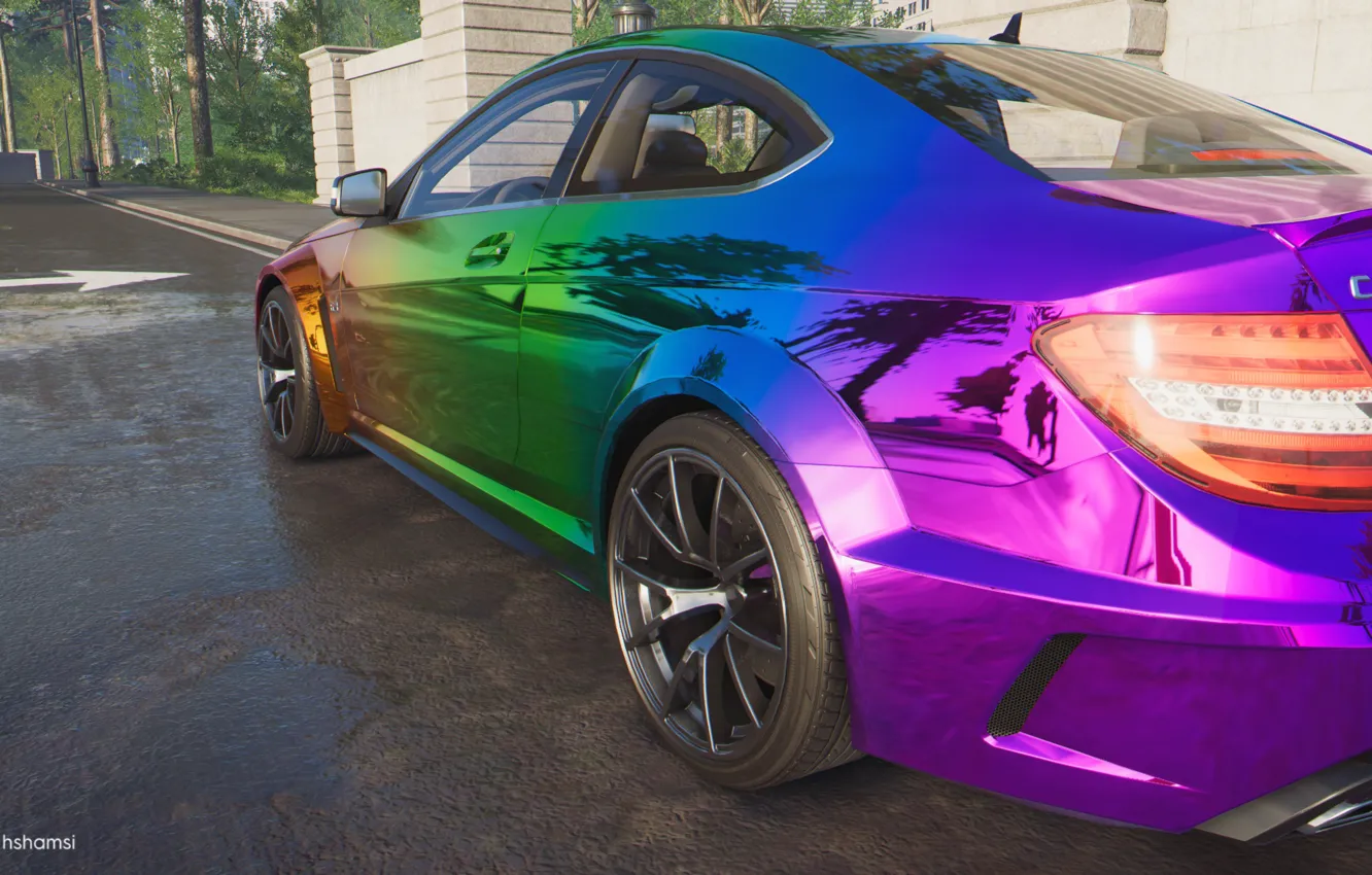 Photo wallpaper cars, Mercedes, car, The Crew 2, c63 amg coupe black series