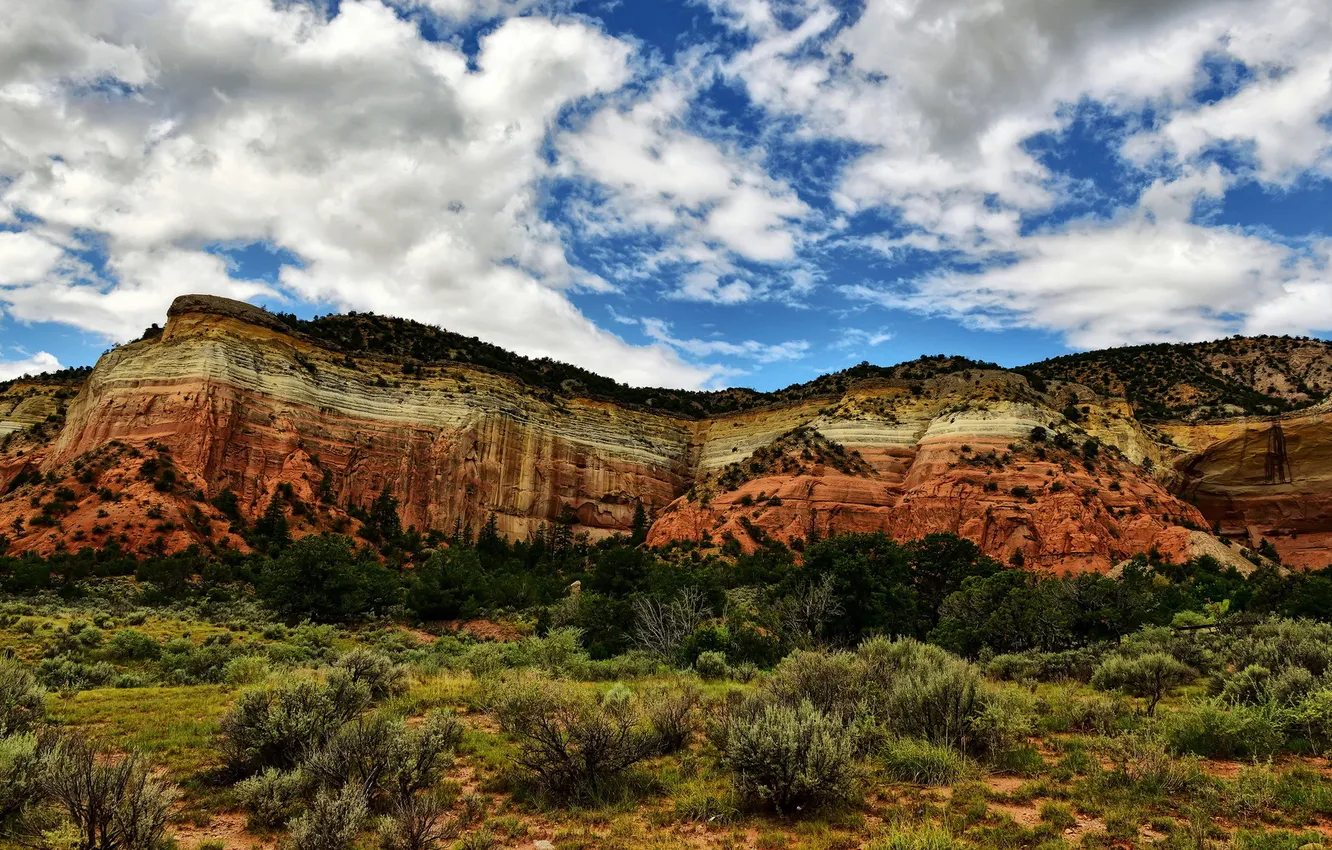 Photo wallpaper the sky, landscape, nature, mountain