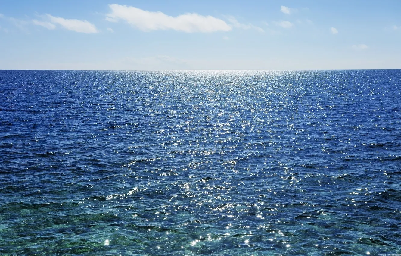 Photo wallpaper water, nature, horizon, infinity, the vastness