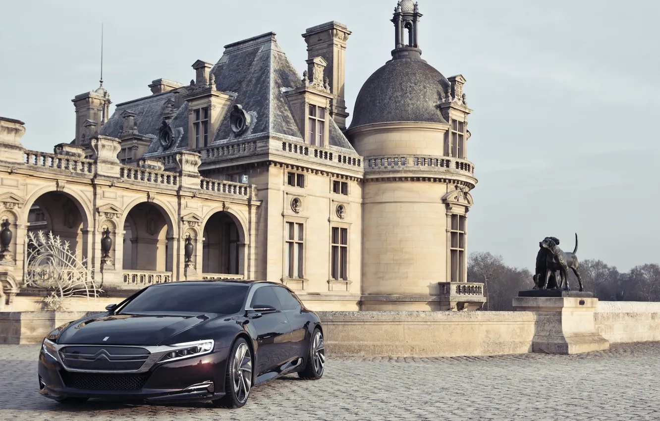 Photo wallpaper castle, France, Citroen, Numero