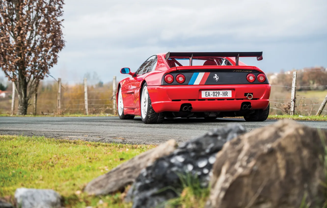 Photo wallpaper Ferrari, Ferrari, rear view, F355, Ferrari F355 Challenge