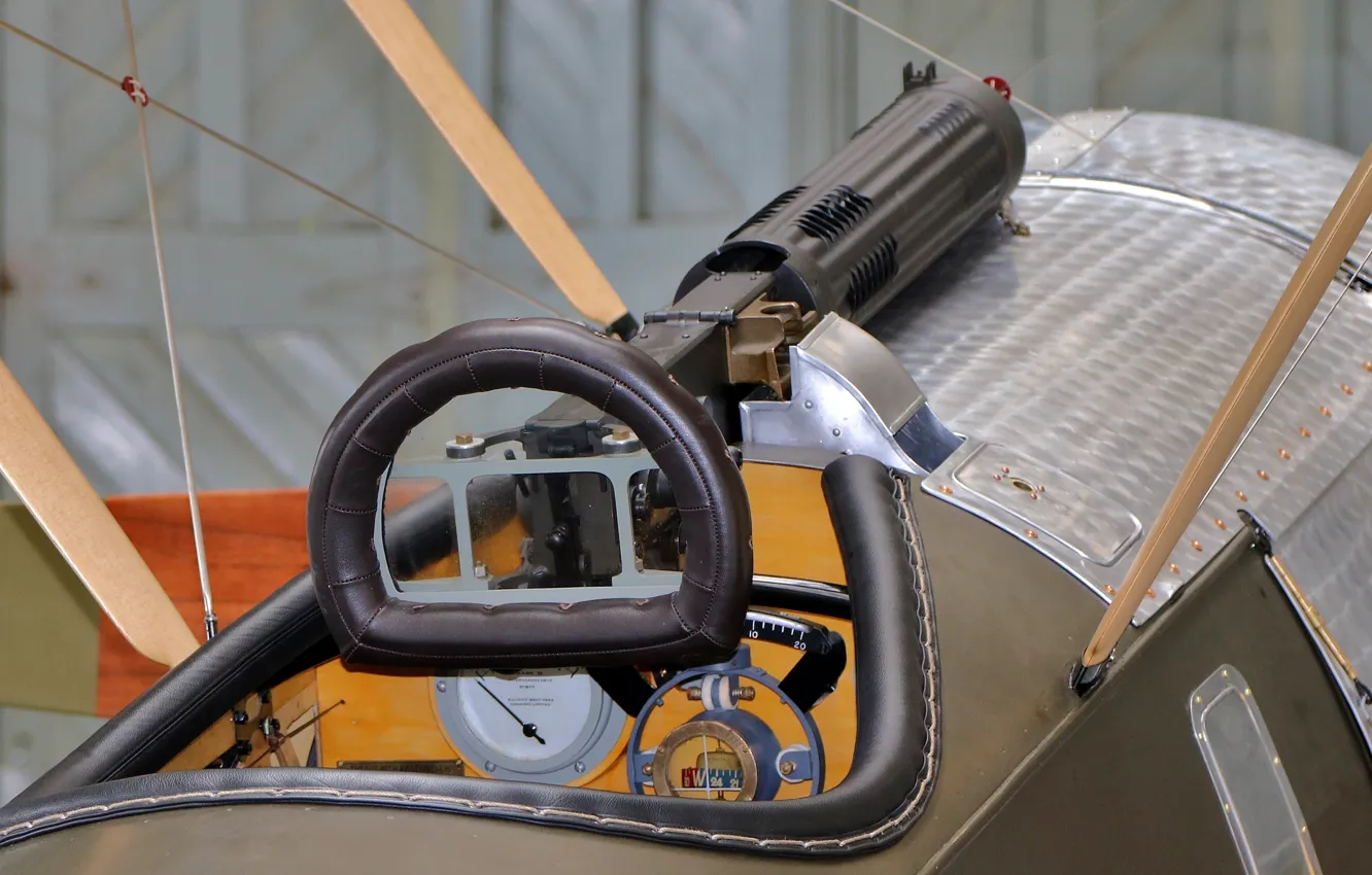 Photo wallpaper fighter, cabin, machine gun, single, Sopwith Pup