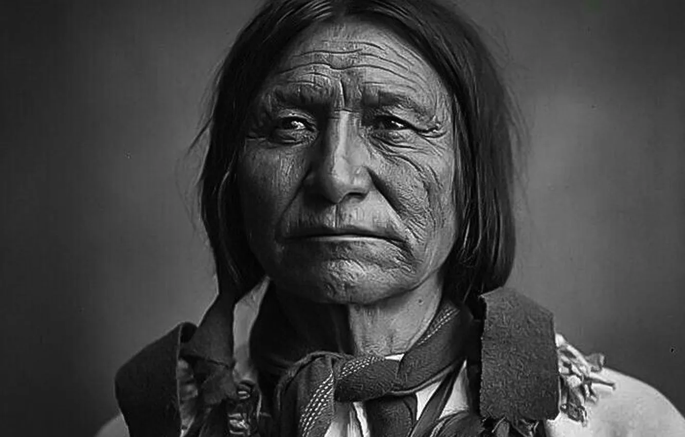 Photo wallpaper first people, first nations, The Chief, proud people, Native american