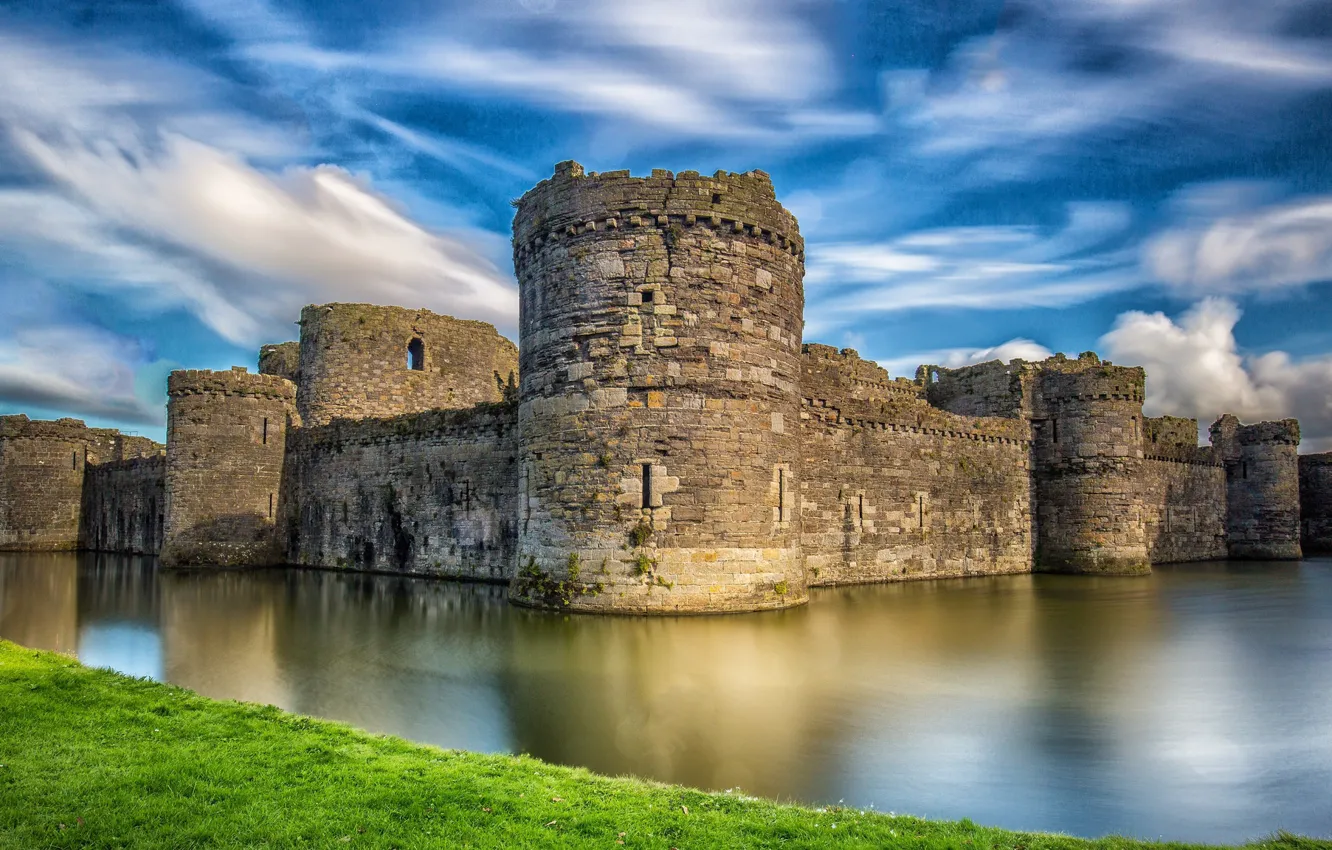Photo wallpaper the sky, landscape, castle