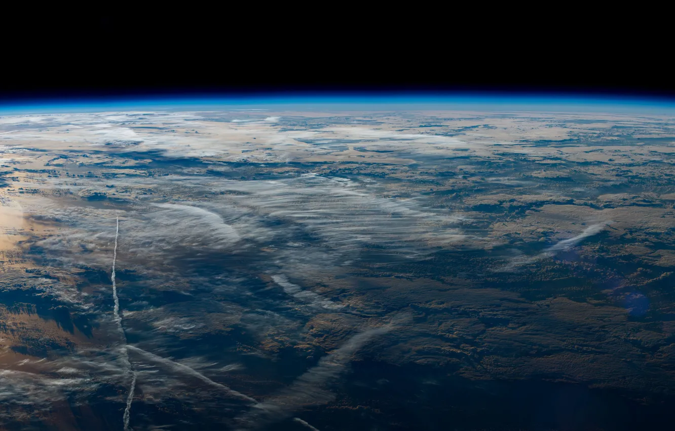 Photo wallpaper Planet, Space, Earth, Earth from the International Space Station