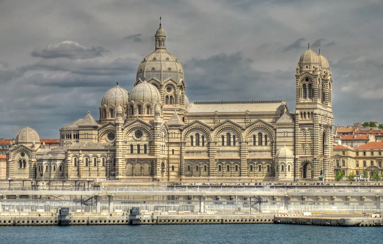 Photo wallpaper France, Cathedral, Marseille