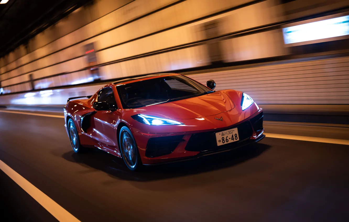Photo wallpaper 2022 Chevrolet Corvette Stingray, Stingray, Corvette, Chevrolet, 2022