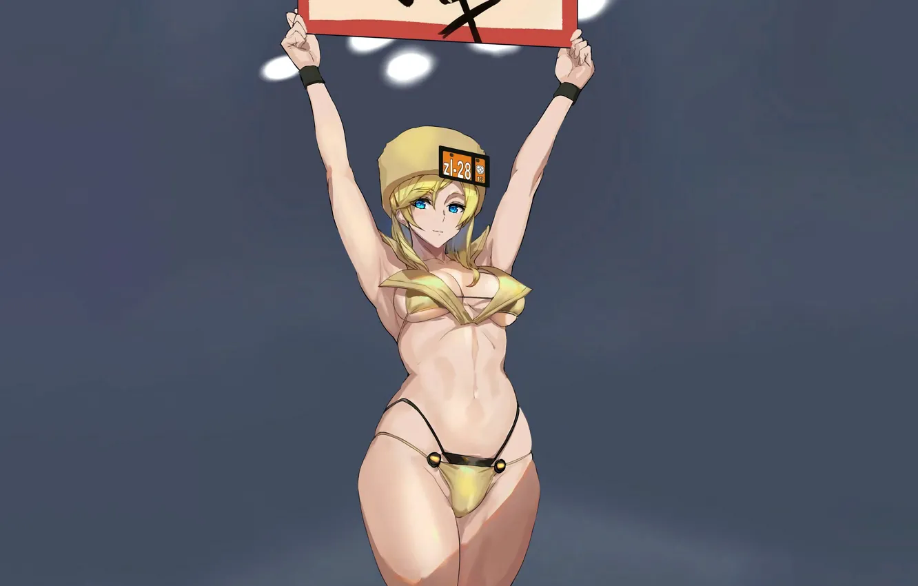 Photo wallpaper girl, sexy, Cameltoe, cleavage, long hair, boobs, anime, beautiful