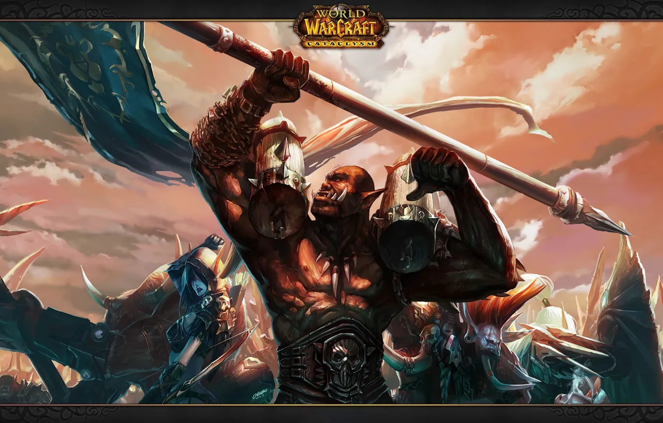 Photo wallpaper World of Warcraft, Cataclysm, wow, the leader, Horde, Vol'jin, Lor'themar, sylvanus