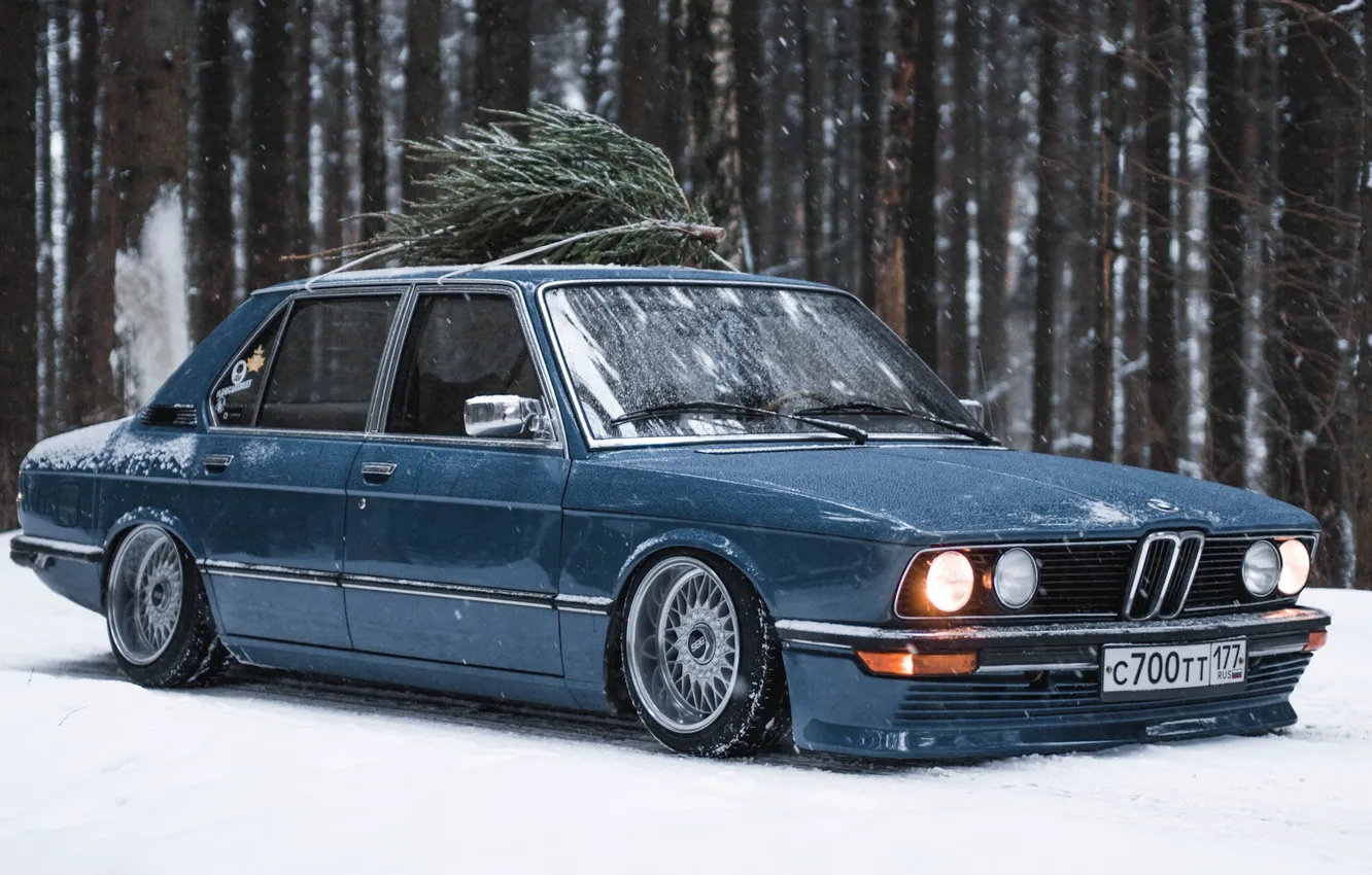 Photo wallpaper BMW, E12, 5-Series, 518