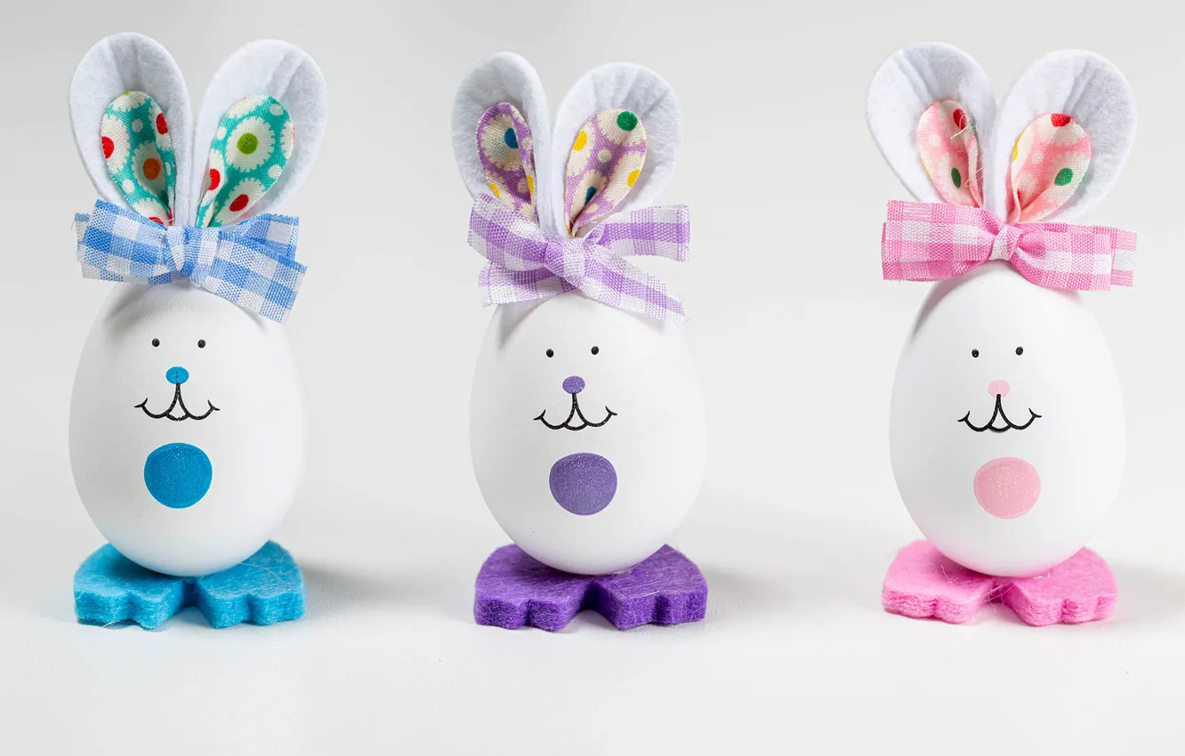 Photo wallpaper eggs, Easter, Bunny, decor, Easter