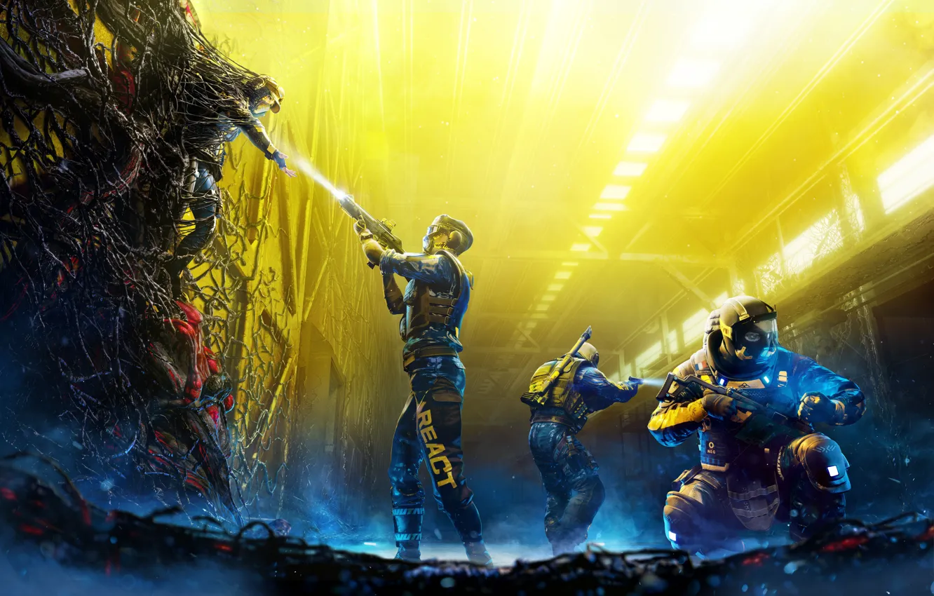 Photo wallpaper Ubisoft, Tom Clancy's Rainbow Six Extraction, Rainbow Six Extraction, Rainbow Six Evacuation, Tom Clancy's Rainbow …