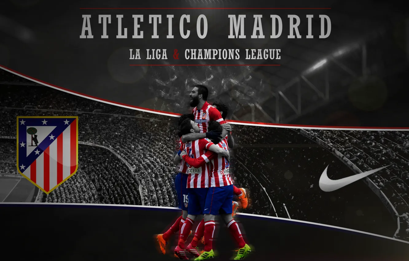Photo wallpaper wallpaper, logo, Nike, football, Spain, Atletico Madrid
